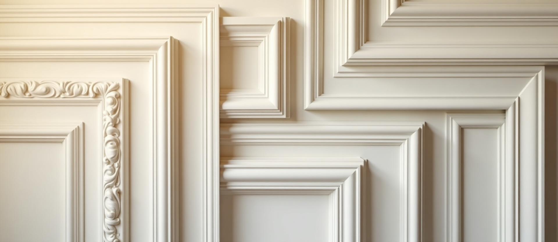 Various baseboard trim profiles and molding styles