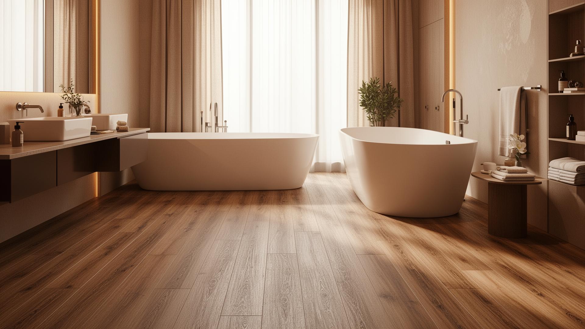 Bathroom flooring installation by Perez Flooring Contractors
