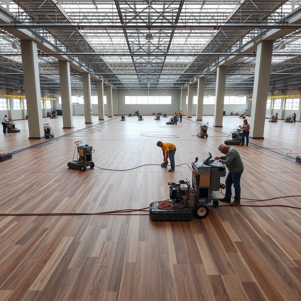 Commercial flooring installation craftsmanship