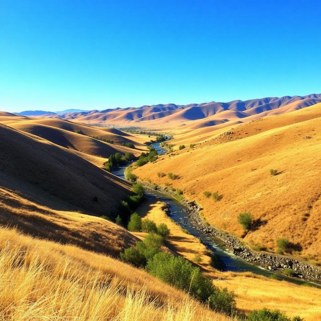 Cache Creek landscape near Esparto