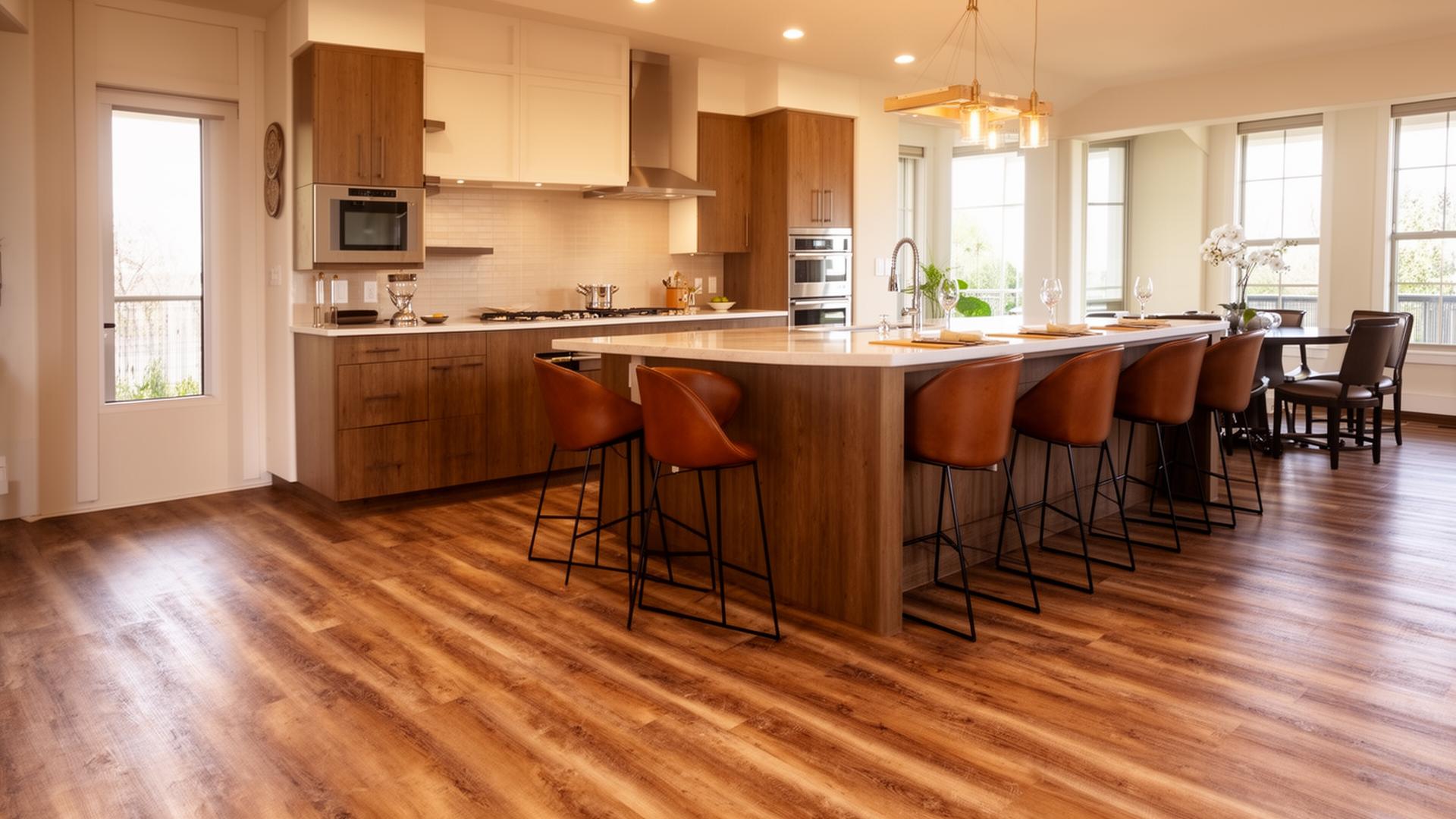 Kitchen flooring installation by Perez Flooring Contractors