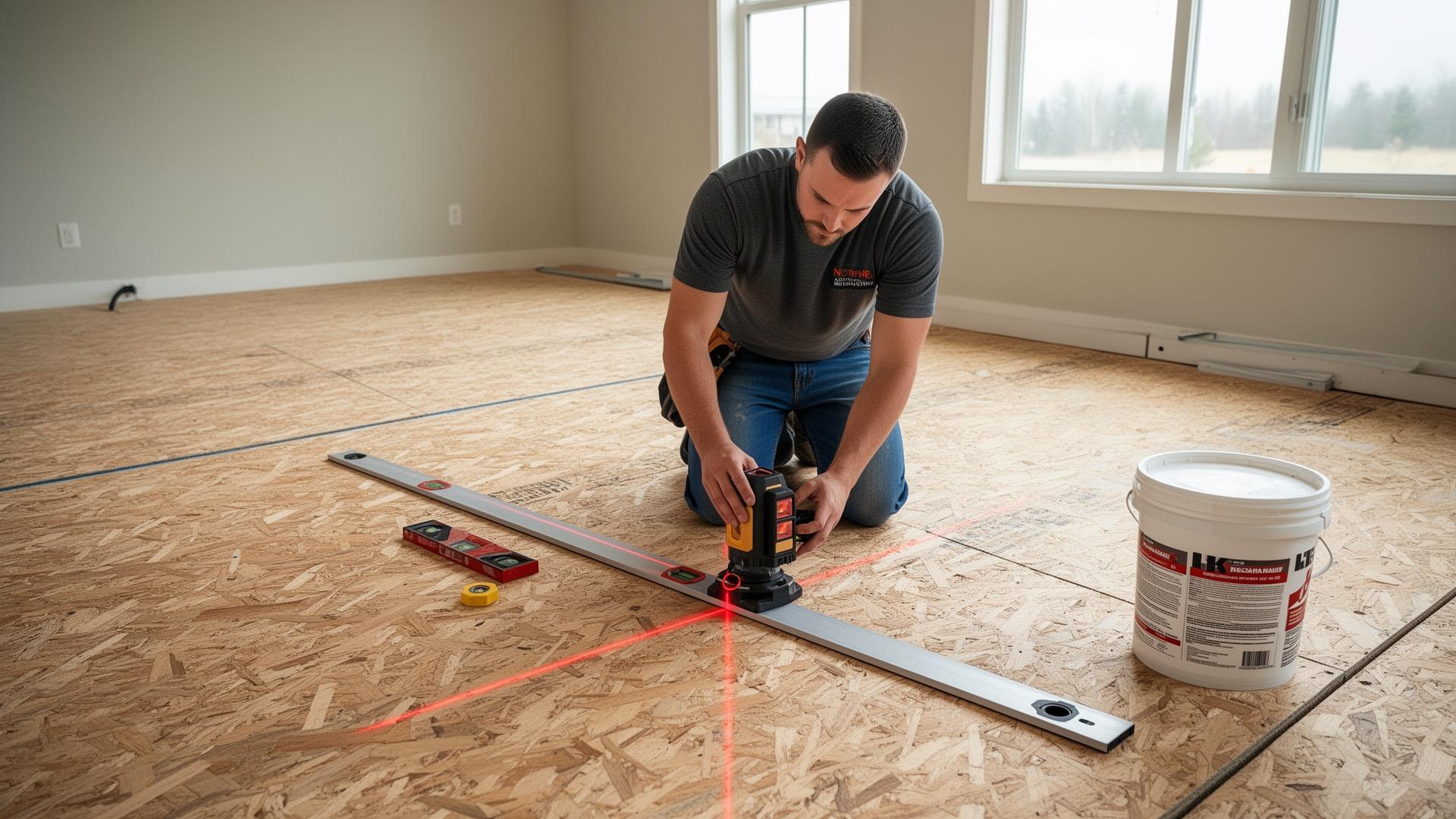 Floor leveling services by Perez Flooring Contractors