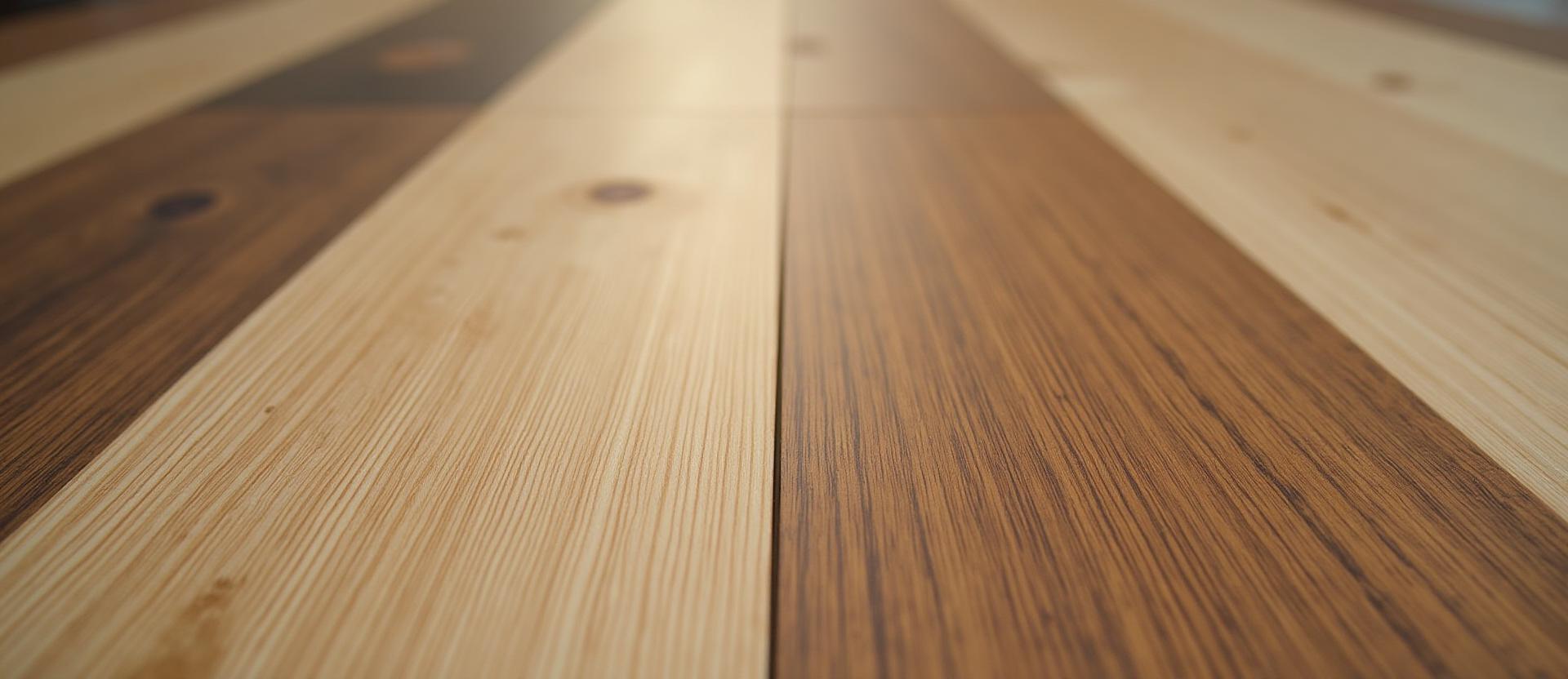 Close-up of luxury vinyl plank textures and patterns